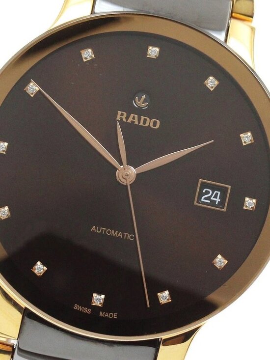 Rado Accessories - RADO Centrics 763.0036.3/R30017732 Date Brown Dial Automatic Men's Watch_962217